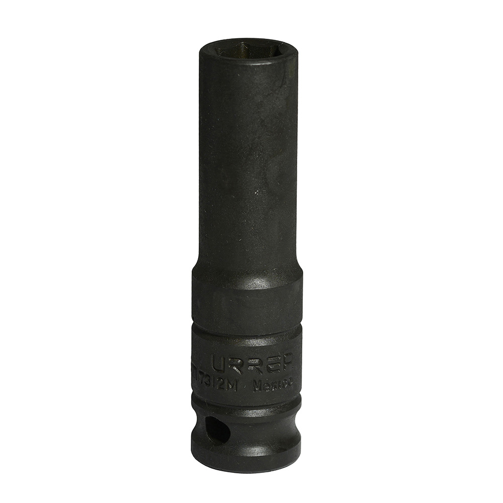 Dado de impacto largo cuadro de 1/2", 6 puntas, métrico, 12 mm Urrea