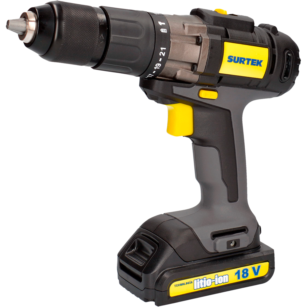 Rotomartillo de impacto 1/2" a batería Litio-ion 18 V, 35 Nm Surtek