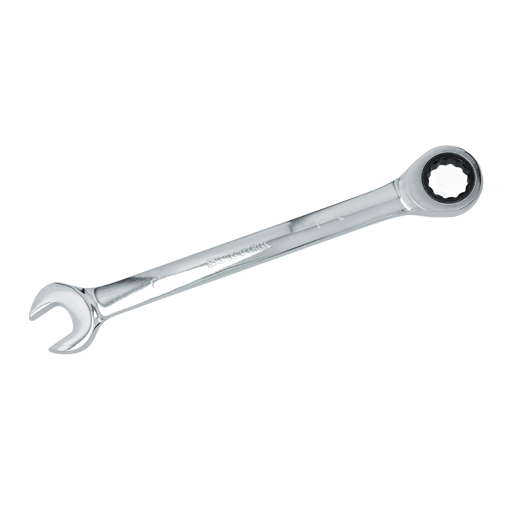 Llave combinada pulido espejo de matraca en pulgadas, 12 puntas, 1" Surtek