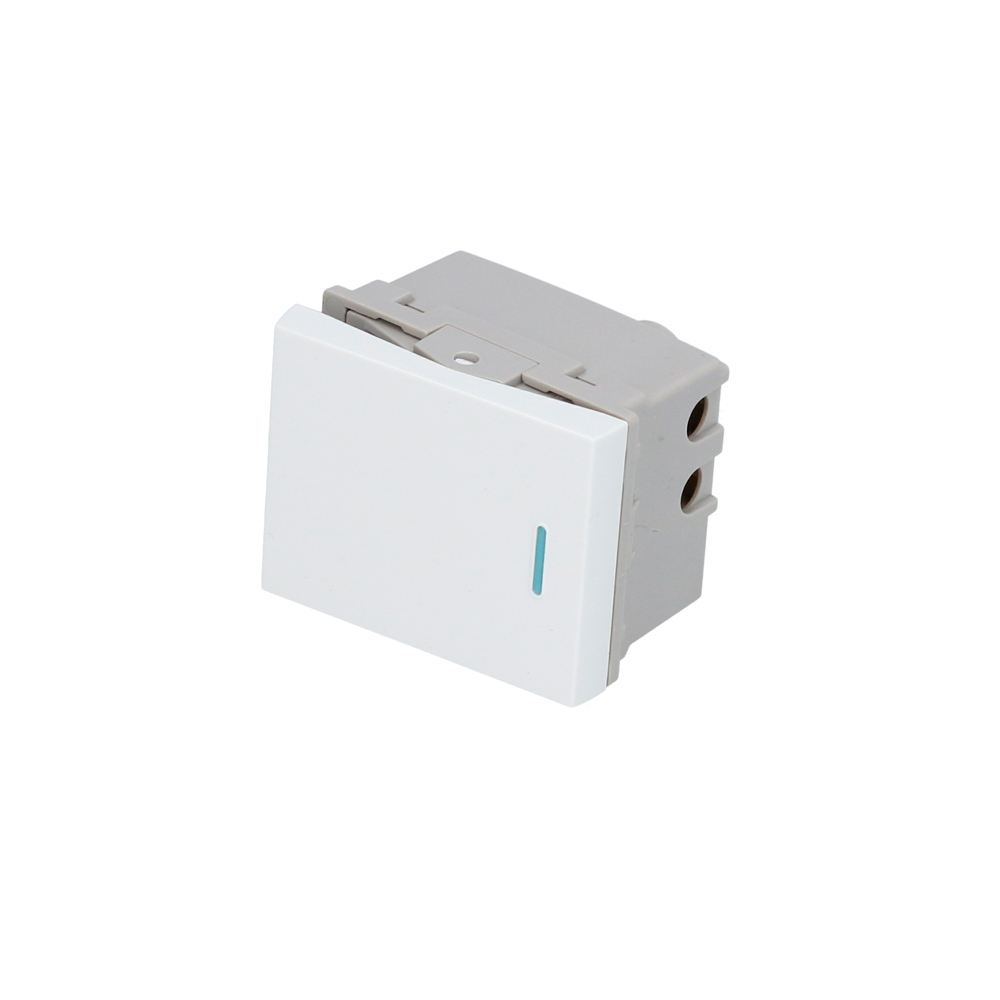 Interruptor 1/2, línea Premium, color blanco Surtek