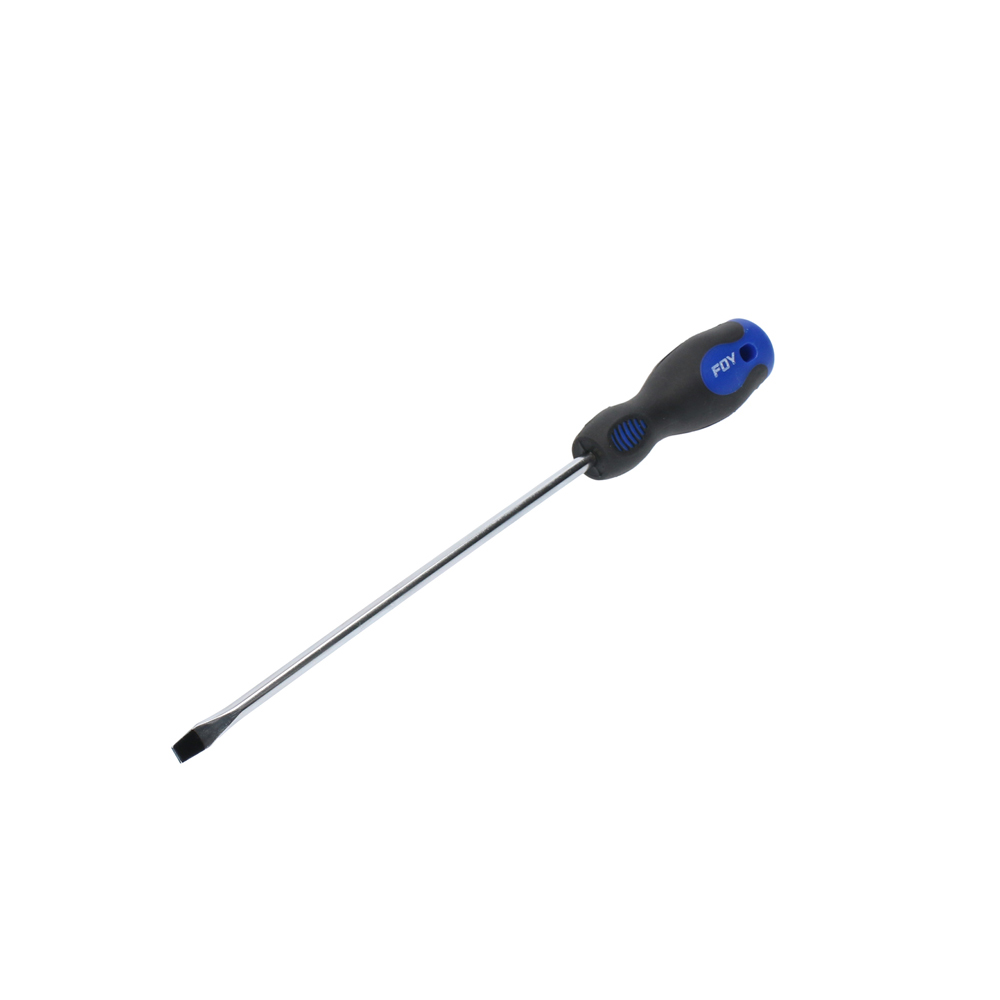 Destornillador con mango bimaterial, punta plana 1/4" x 1-1/2" Foy