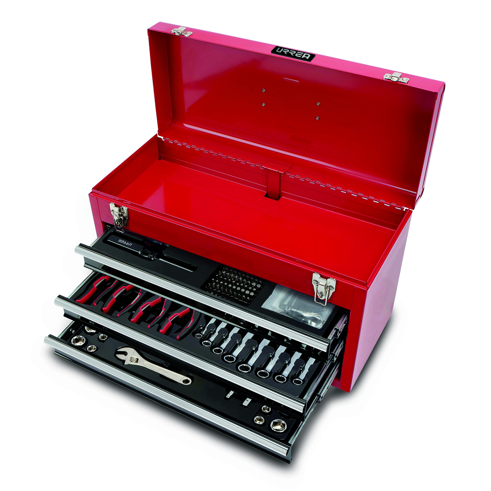 Juego combinado de herramienta 178 piezas, con caja metálica Urrea