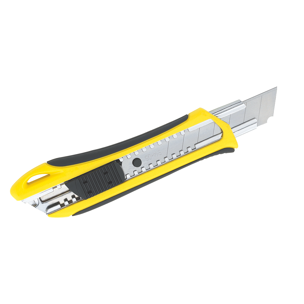 Cutter con cuerpo de plástico de 25 mm, cambio automático de navaja Surtek
