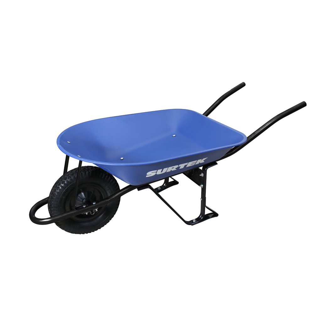 Carretilla reforzada con bastidor metálico 4 Ft3 llanta neumática de 2 capas Surtek