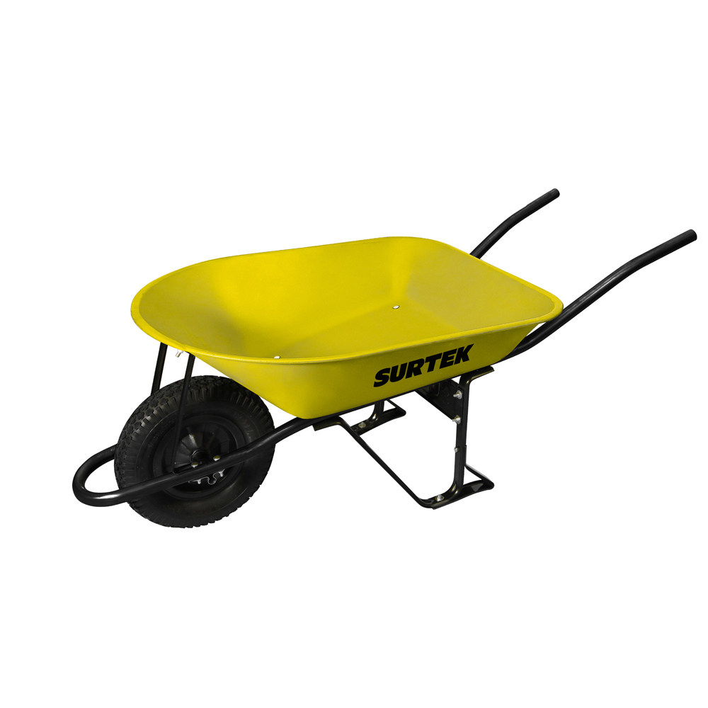 Carretilla reforzada con bastidor metálico 4.5 Ft3 llanta imponchable de poliuretano Surtek
