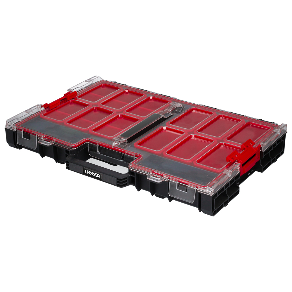 Caja organizadora plástica modular 21" x 14" x 3" Urrea
