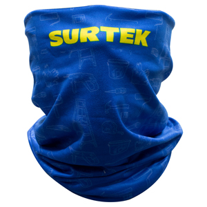 Bandana de poliéster para cuello color azul Surtek