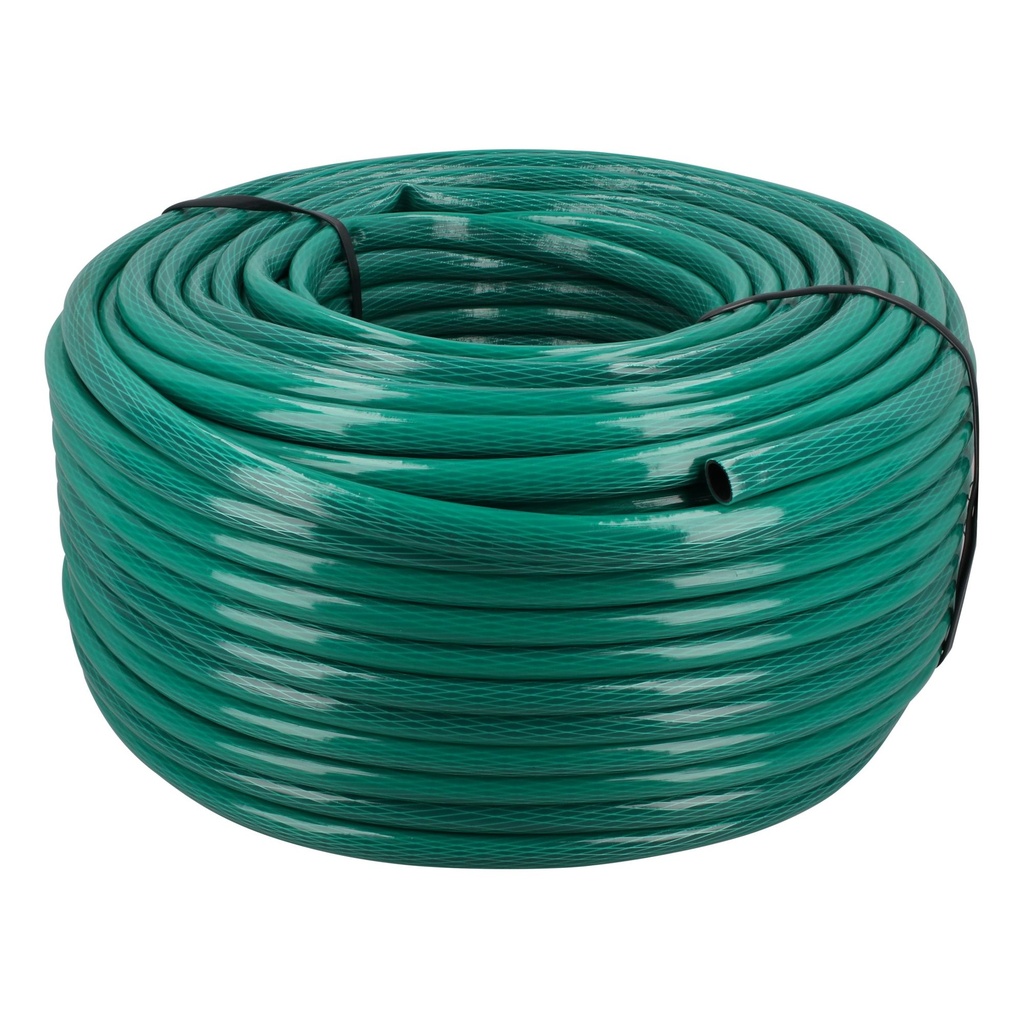 Manguera para jardín tramada con conector plástico 1/2", 100 m Foy