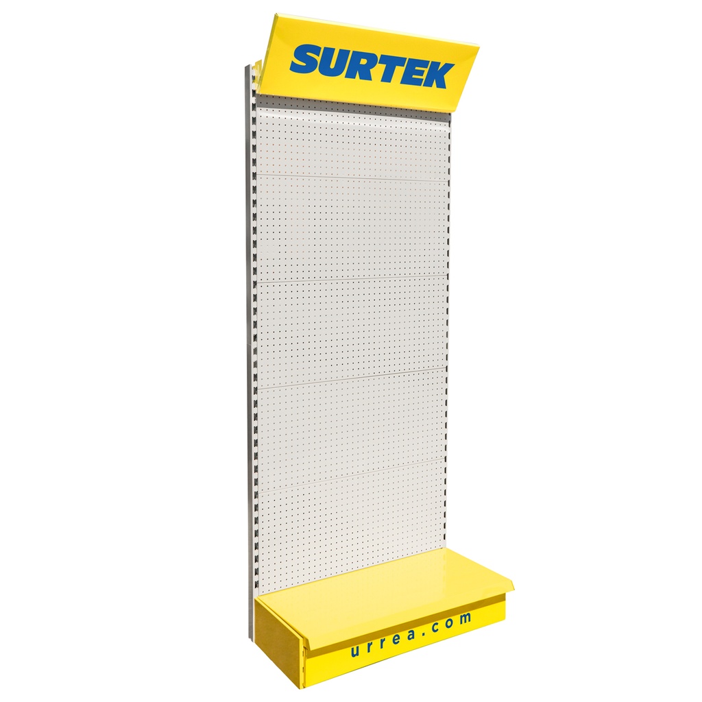 Góndola perimetral panel metálico 220 x 93 x 47 cm Surtek