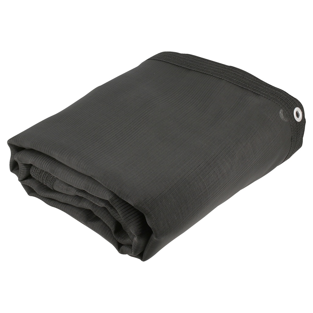 Toldo de malla sombra color negro 3 m x 3.60 m Surtek
