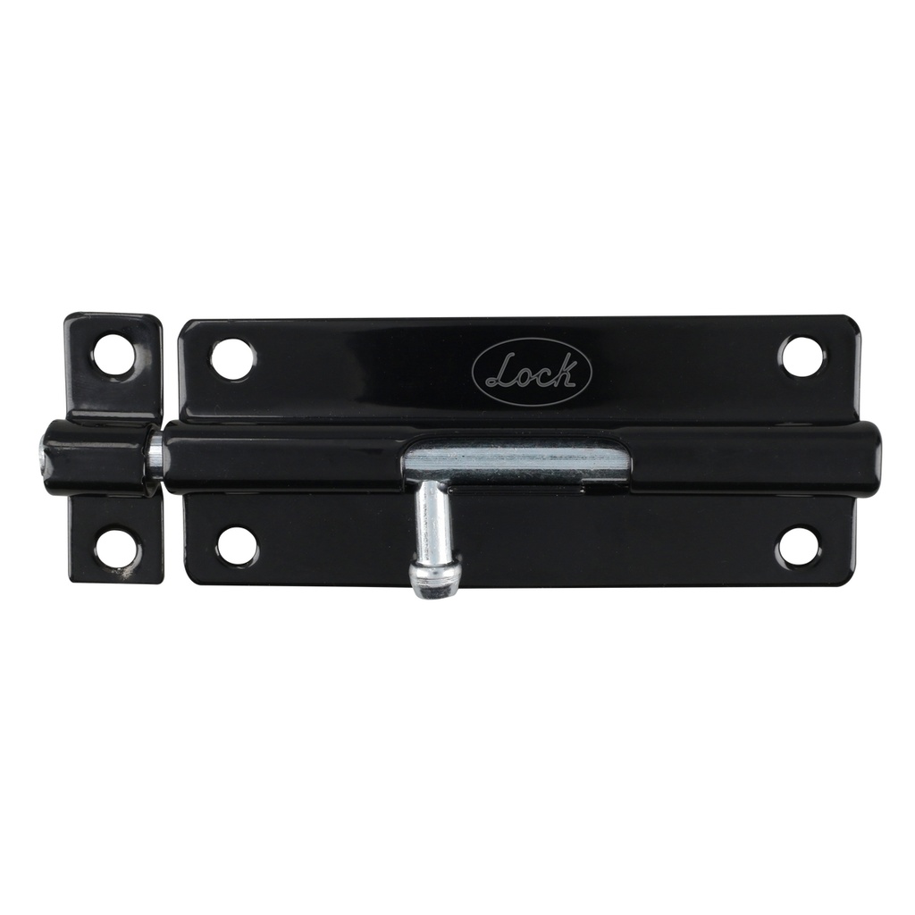 Pasador de sobreponer tipo barril acabado latón negro, 6 cm Lock