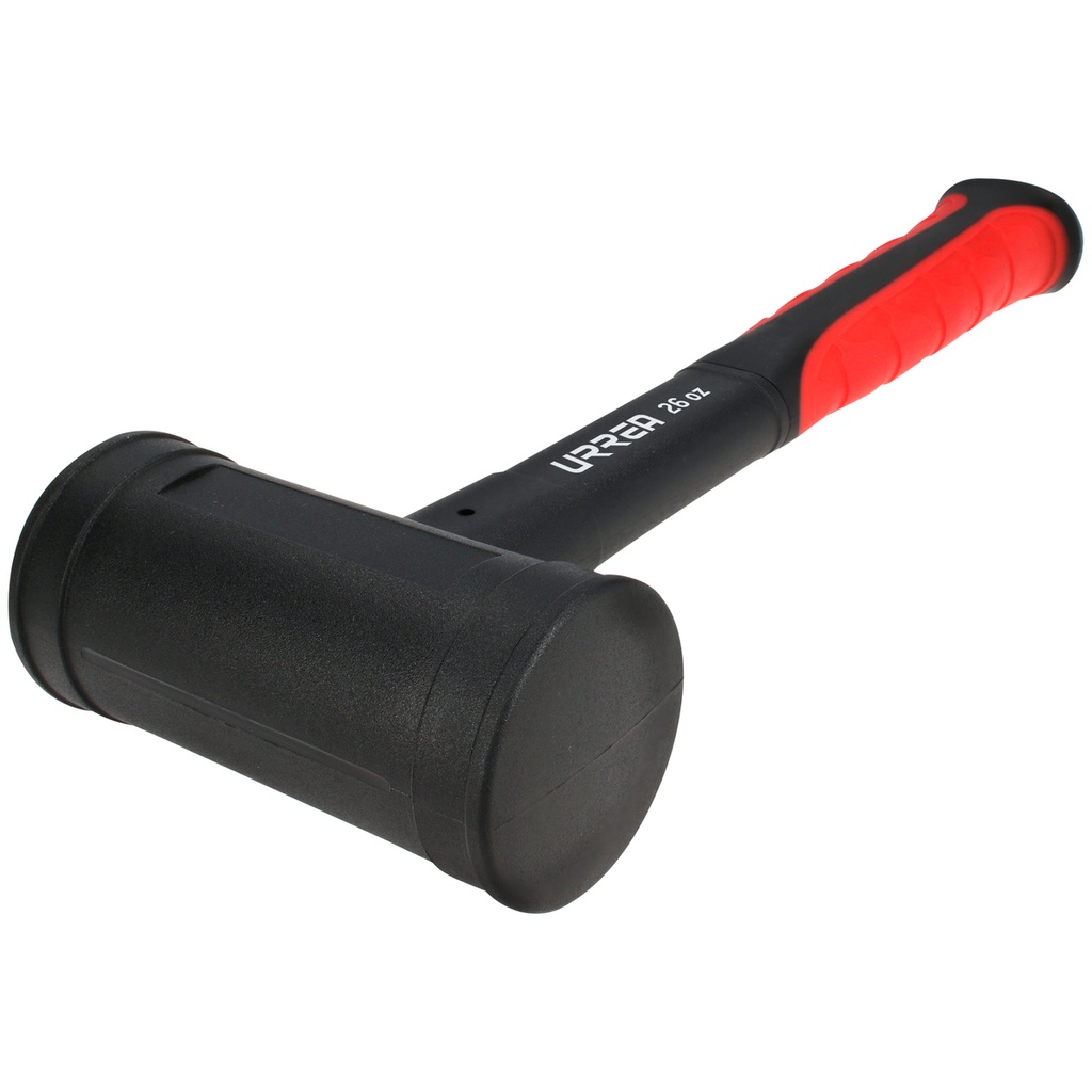 Mazo de golpe seco tapas fijas con mango Rubber grip de 11-31/32", 45 oz Urrea