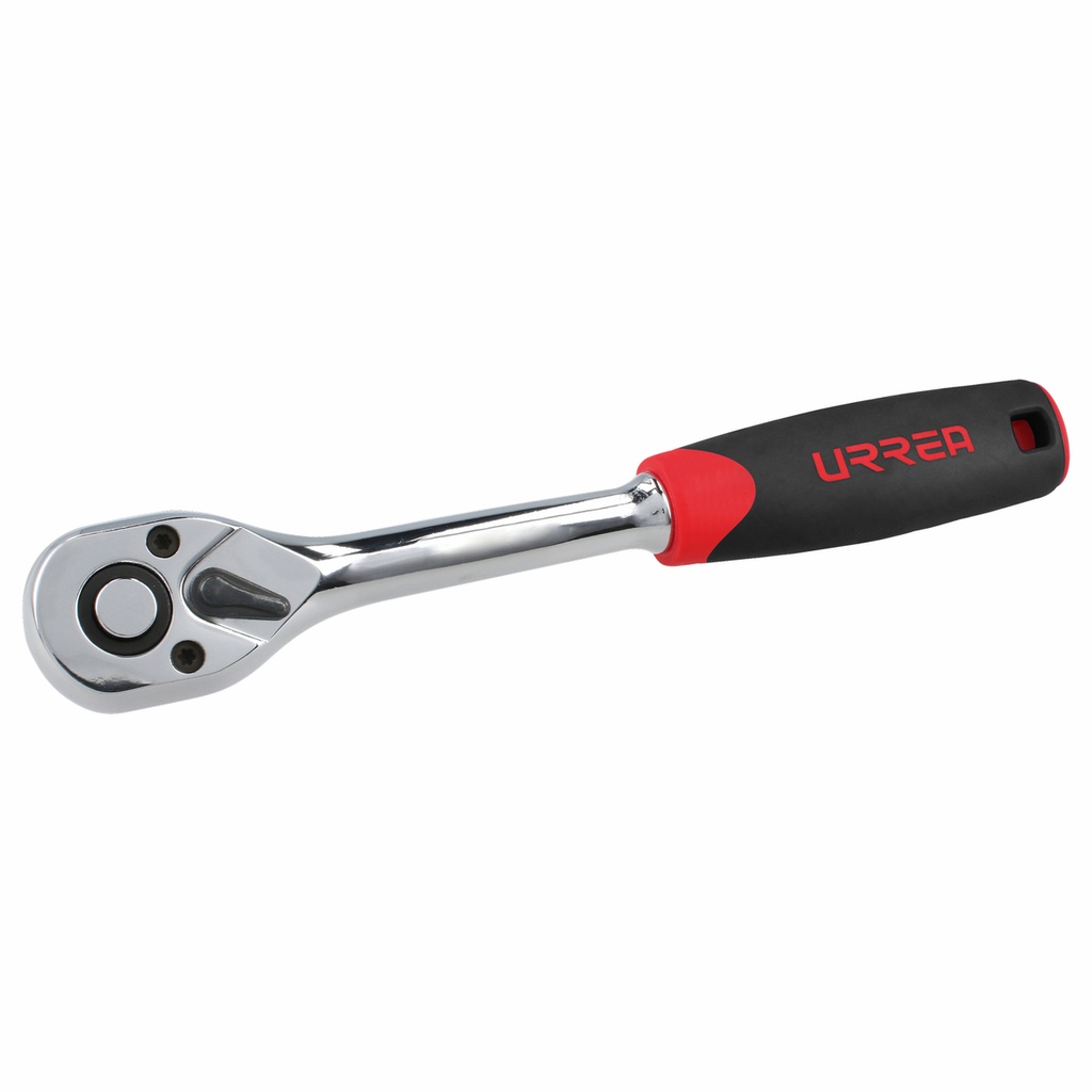 Matraca reversible con mango bimaterial, quick release, para dado cuadro de 1/4" Urrea