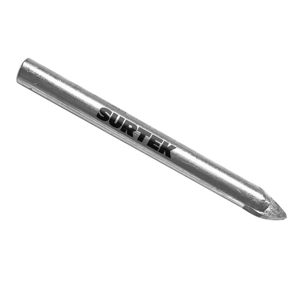 Broca para vidrios y azulejos de acero con cabeza de carburo de tungsteno 3/8" Surtek