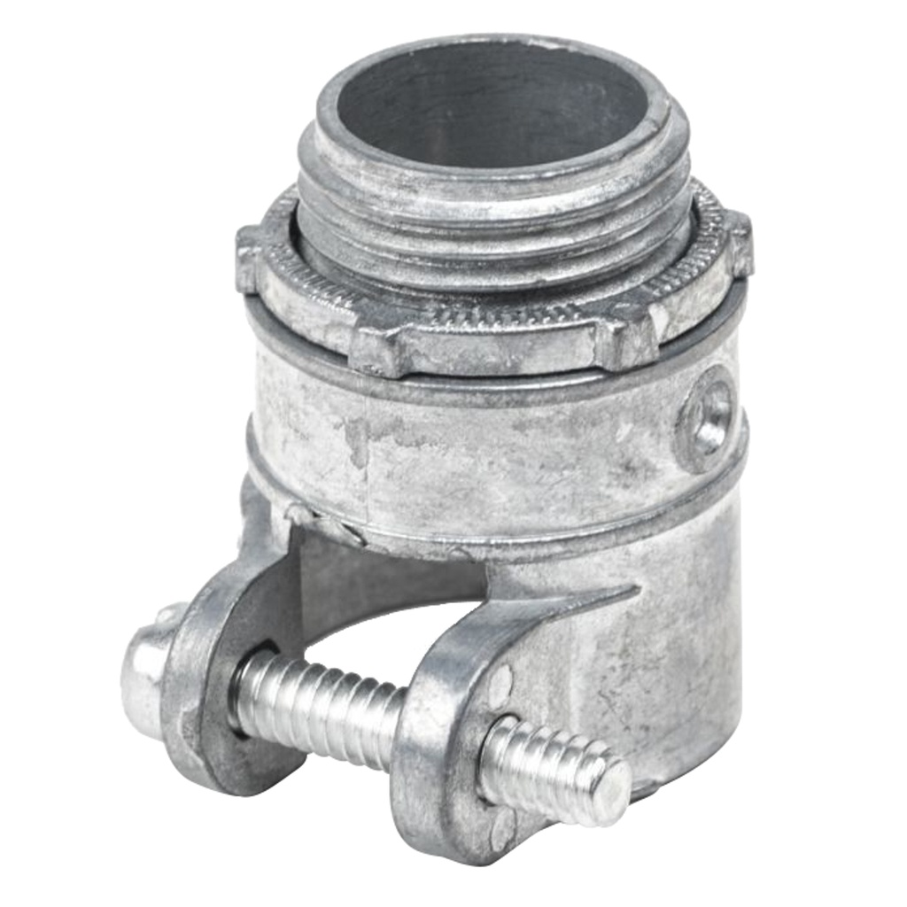 Conector recto metálico para tubo flexible 3/4" Surtek