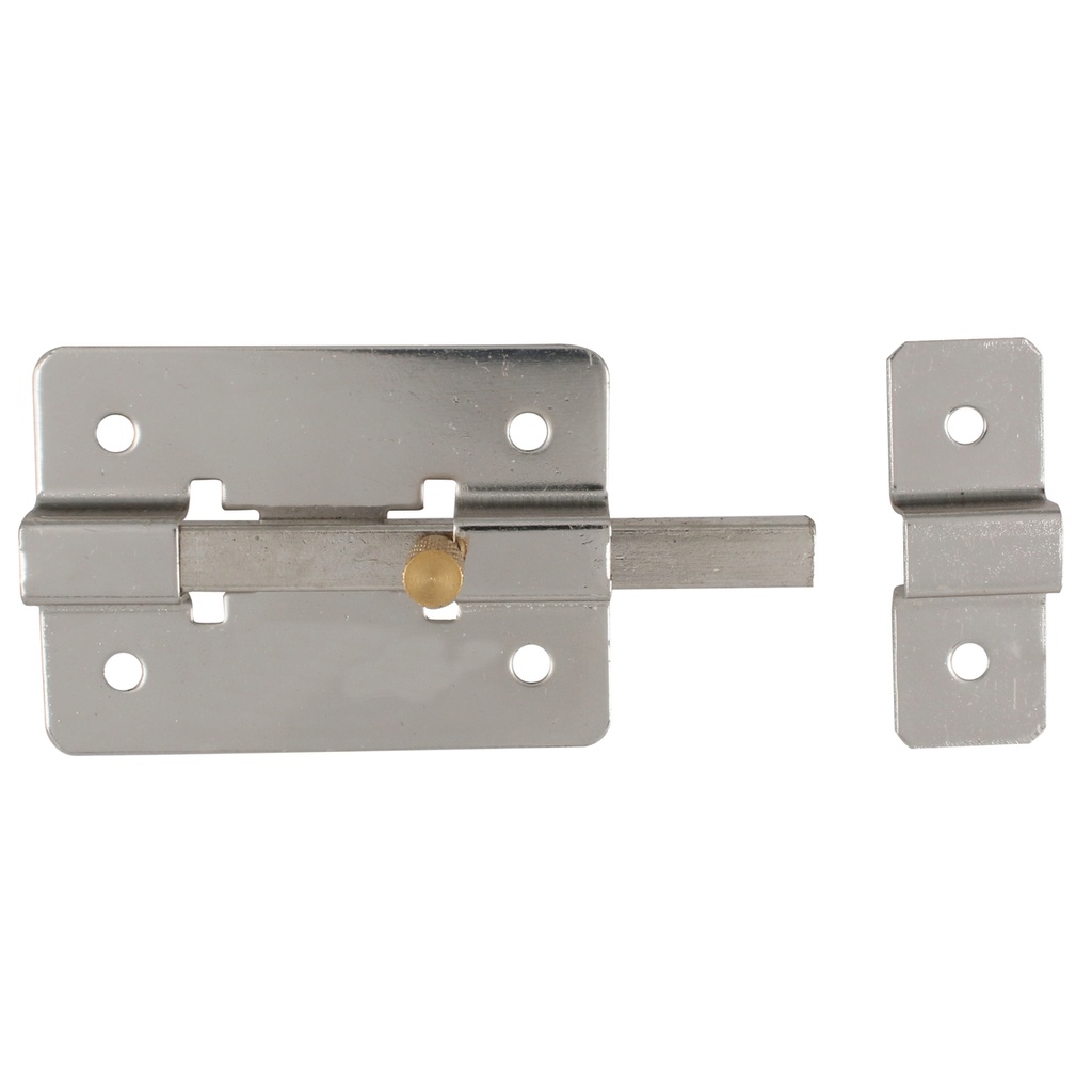Pasador de sobreponer de barra cromo brillante 8 cm Lock