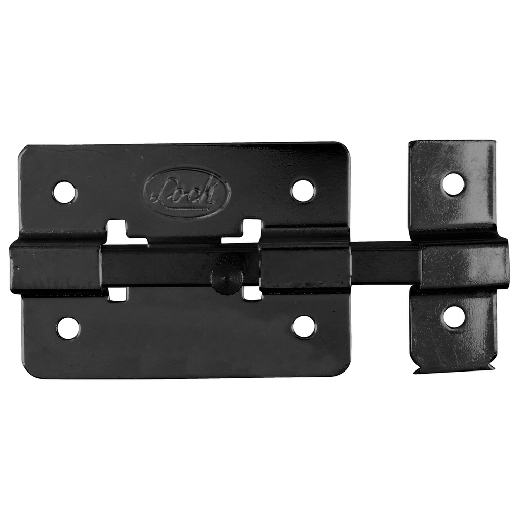 Pasador de sobreponer de barra acero negro 5 cm Lock
