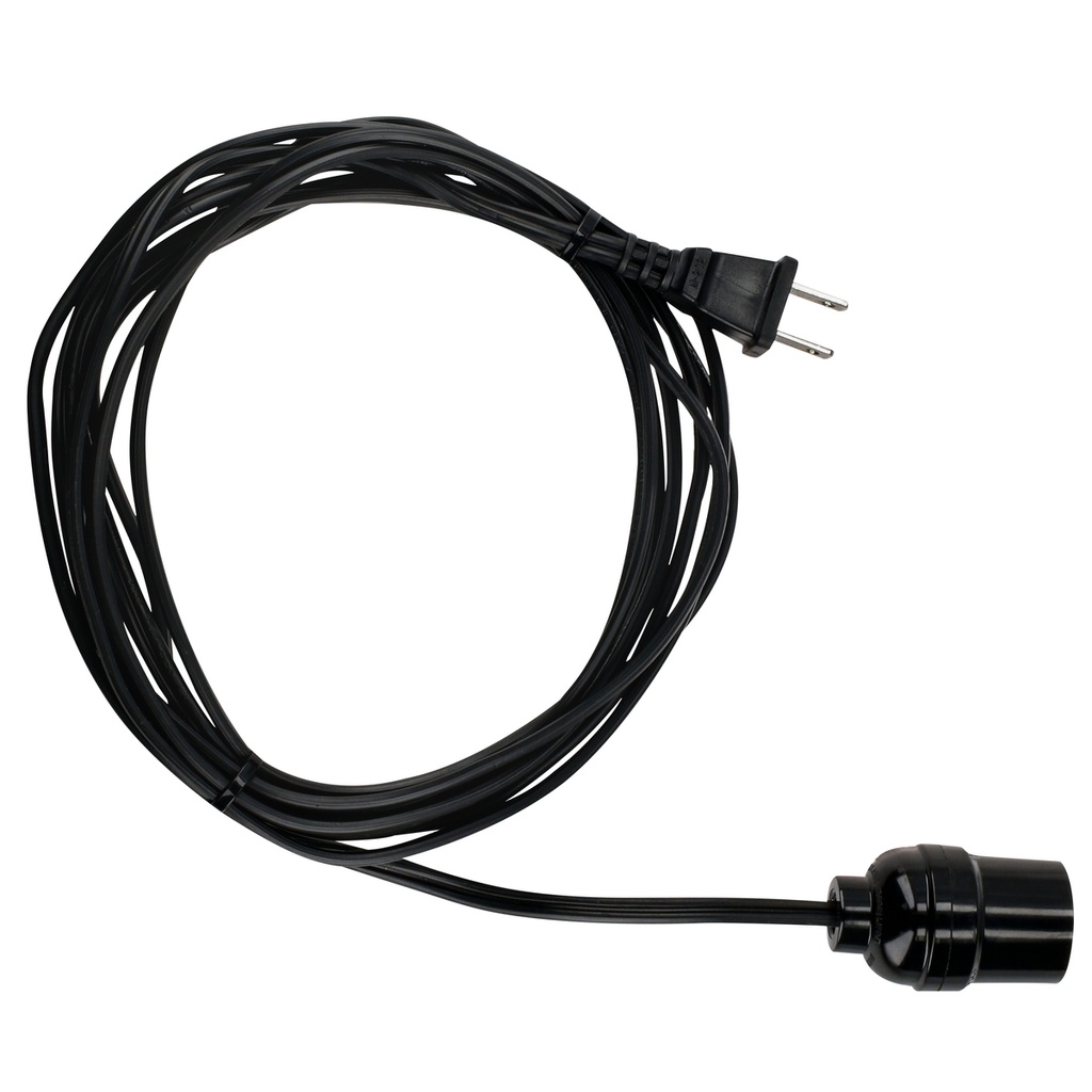 Portalámpara con cable de alimentación 2 x 18 6 m Surtek