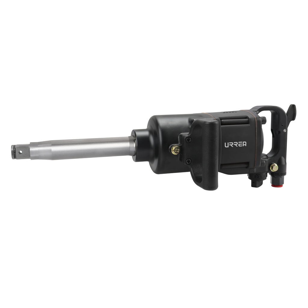 Pistola de impacto neumática cuadro de 1" 1,535 Ft-lb con extensión 9" sistema twin hammer Urrea