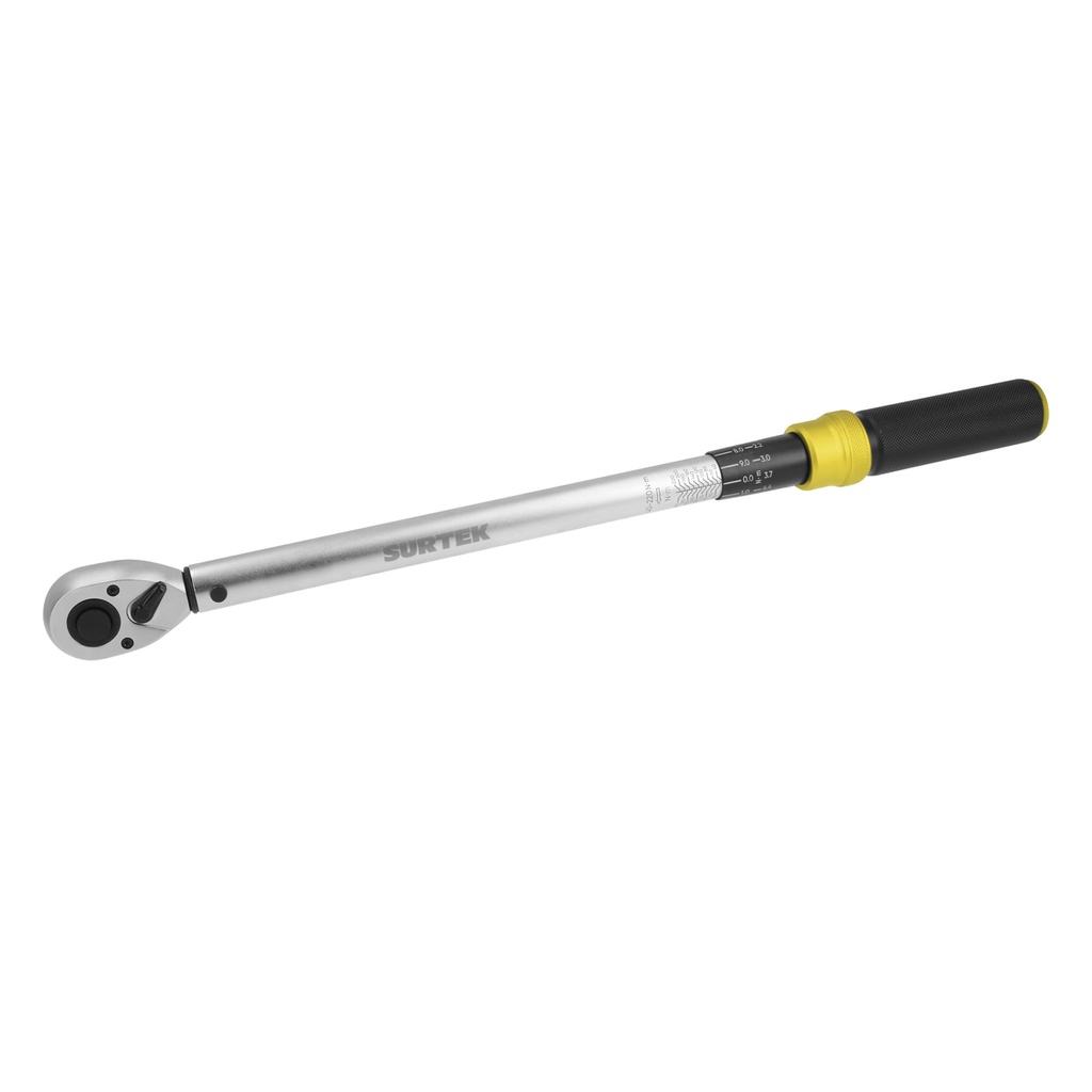 Torquímetro de truneo una escala dual cuadro de 3/8", 20-120 Nm (15-88.5 ft-lb) Surtek