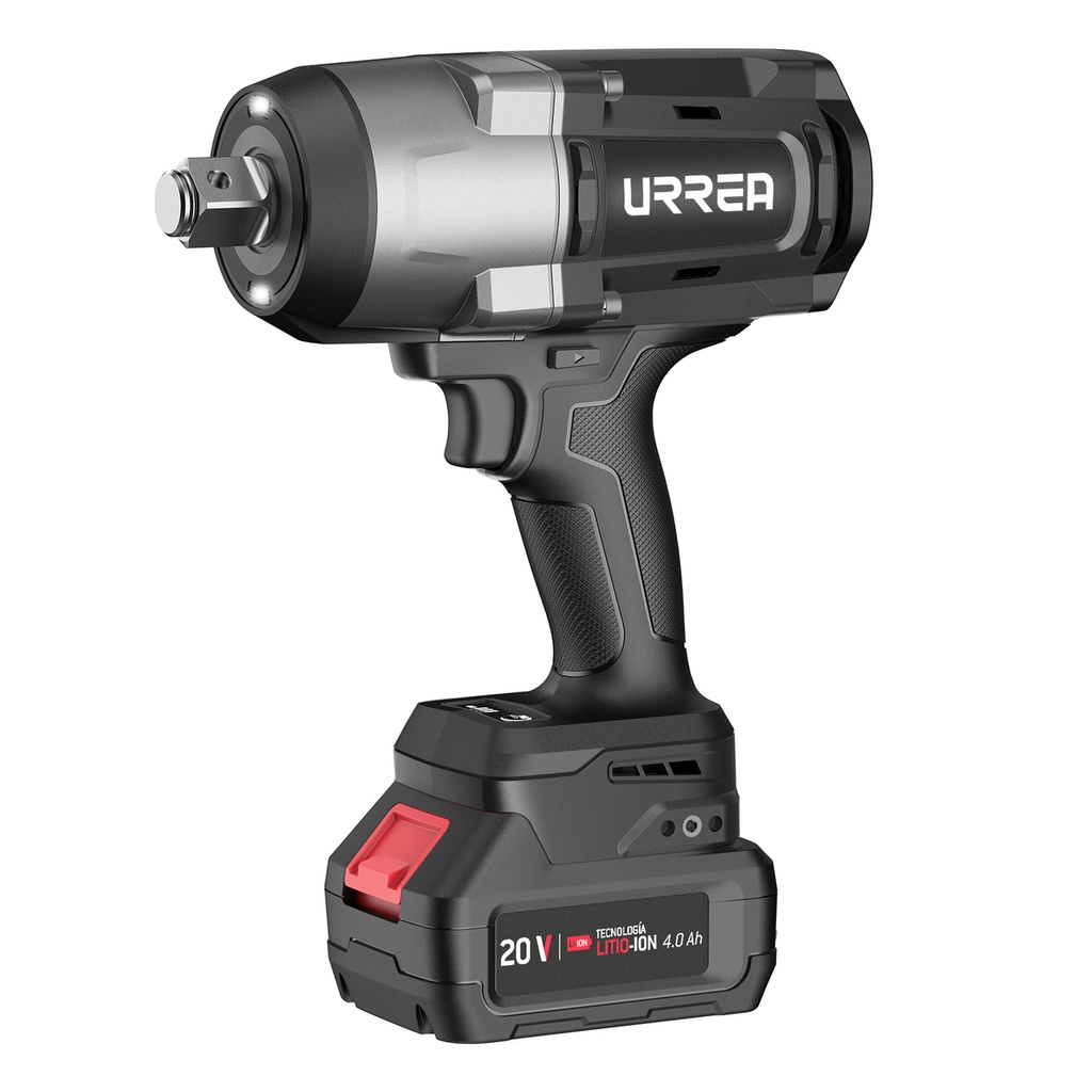 Pistola de impacto 3/4" a batería Litio-ion 20 V 1300 Nm Urrea