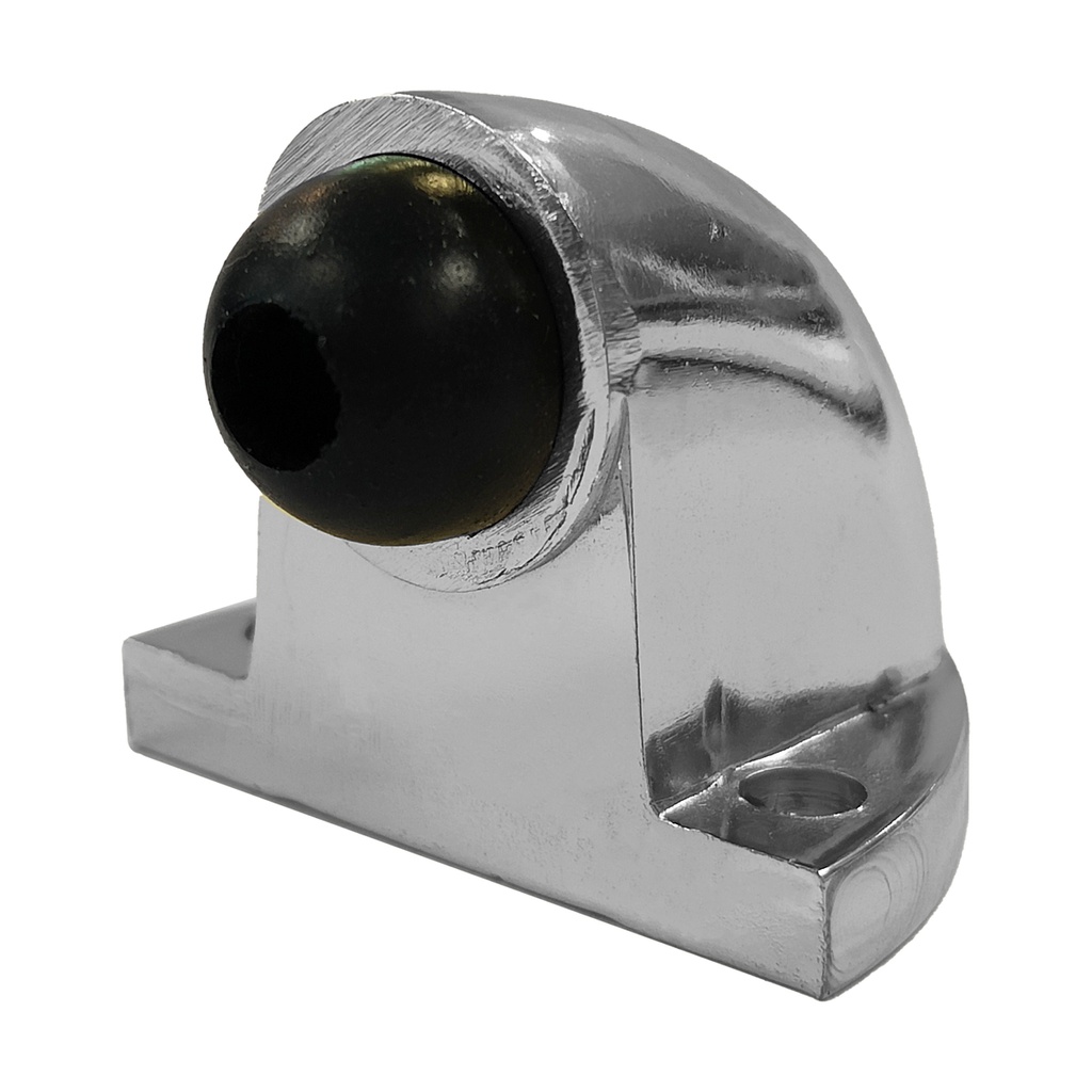 Tope tipo codo para puerta níquel satinado Lock