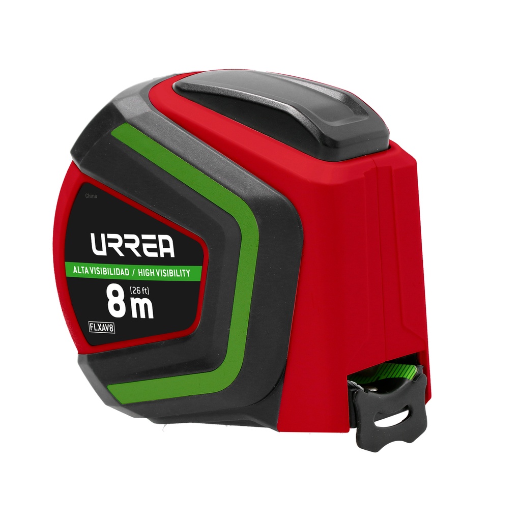 Flexómetro alta visibilidad 8 m Urrea