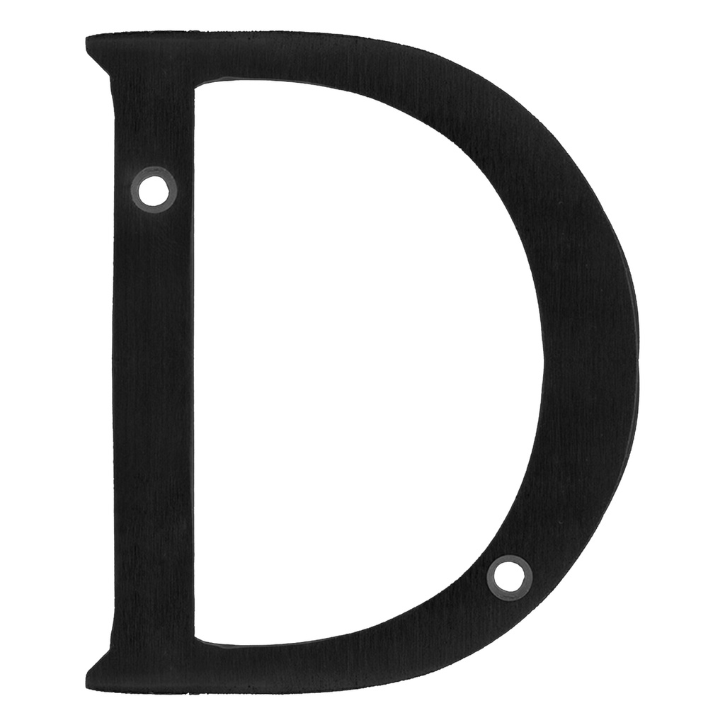 Letra A slim 4" negro Lock