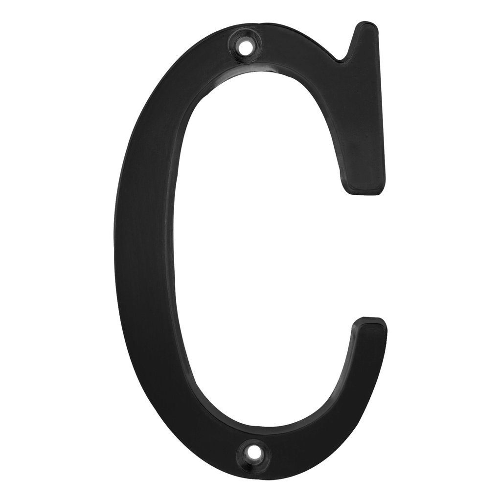 Letra C slim 4" negro Lock