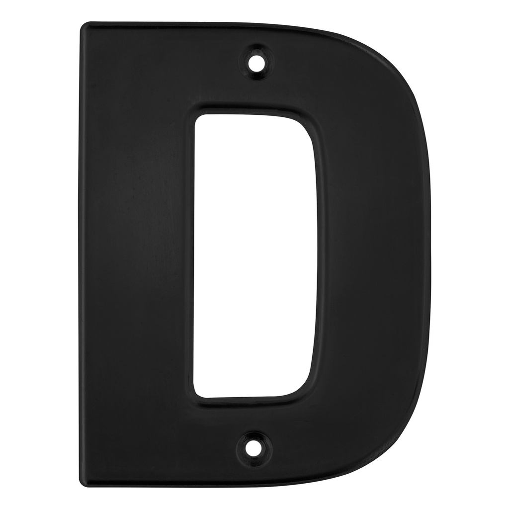 Letra D bold 4" negro Lock