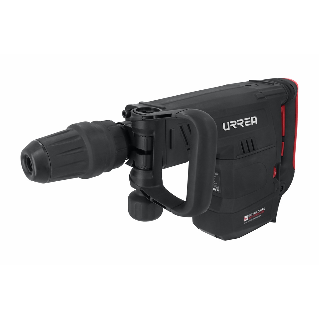 Martillo demoledor con control antivibración, SDS Max 1500W, 120V, 18J, 1000 - 1900 IPM Urrea