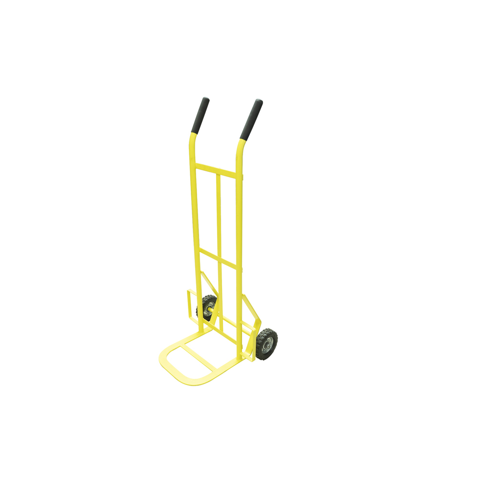 Diablo bodeguero capacidad 100 kg amarillo con llanta sólida Surtek