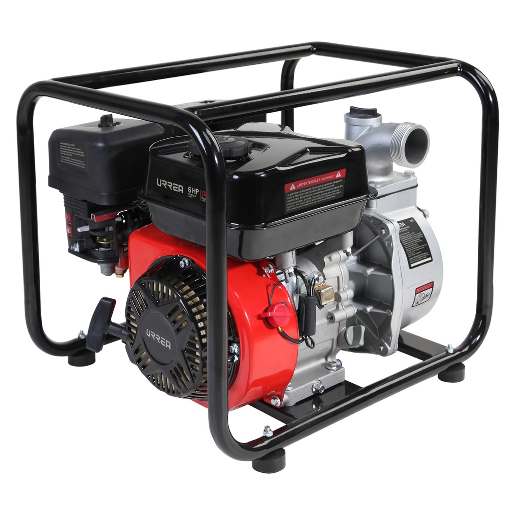 Motobomba a gasolina  con diámetro de succión y descarga de 3 x 3", 6 HP Urrea