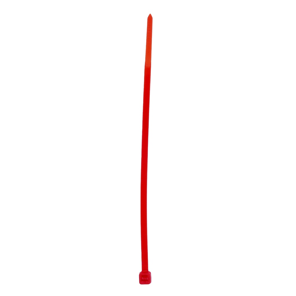 Cinchos plásticos 150 x 3.6 mm, tensión 18 kg de 50 piezas, color rojo Surtek