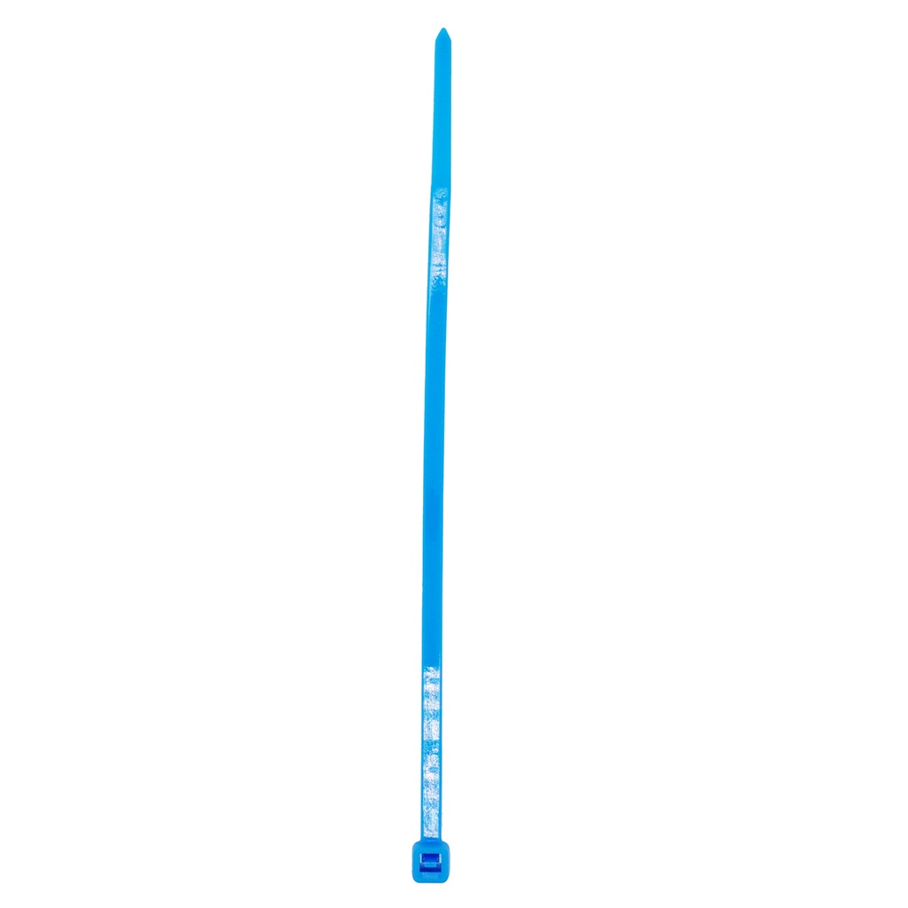 Cinchos plásticos 300 x 4.6 mm, tensión 22 kg de 50 piezas, color azul Surtek