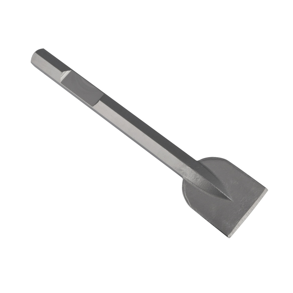 Cincel corta frío para martillos demoledores plano ancho HEX 28 mm x 520 mm