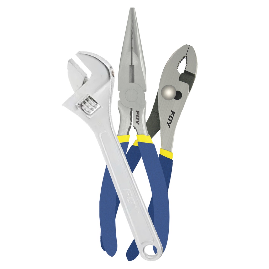 Juego combinado de pinzas para mecánico, 3 piezas Foy