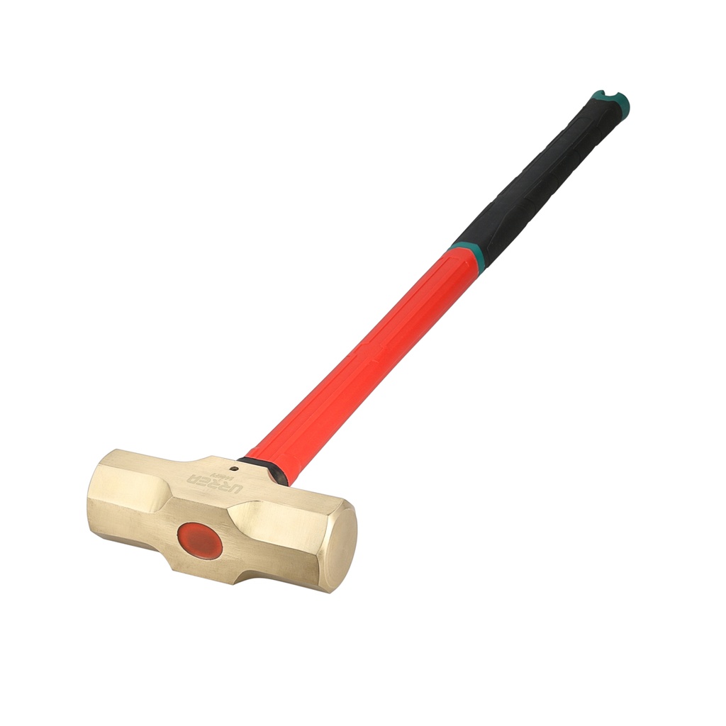 Marro de bronce con mango largo de fibra de vidrio 27.5", 8 lb Urrea