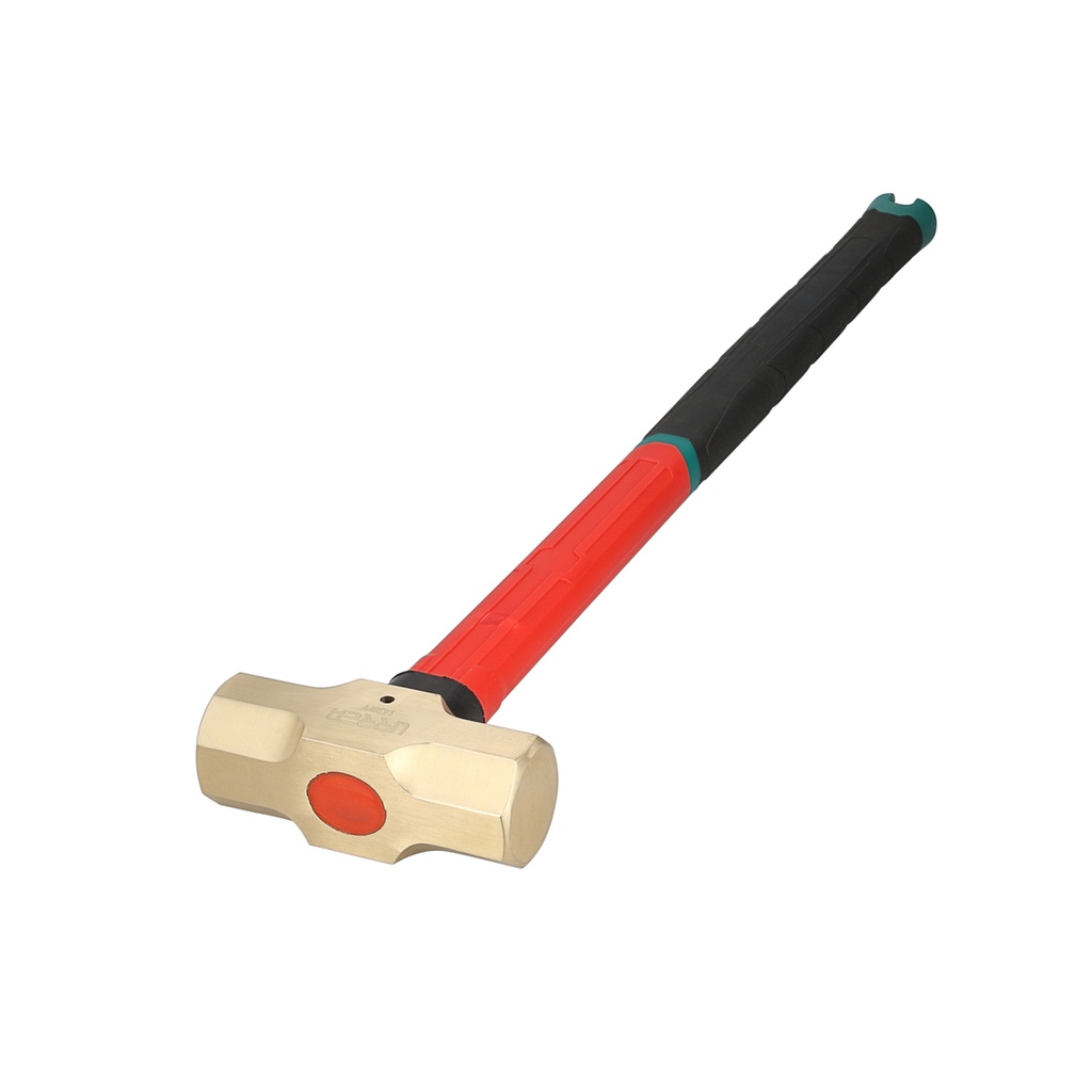 Marro de bronce con mango largo de fibra de vidrio 35", 14 lb Urrea