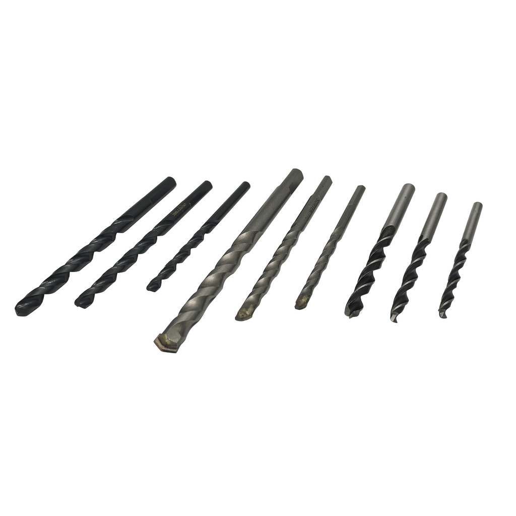 Juego combinado de brocas para metal, concreto y madera, 9 piezas Surtek