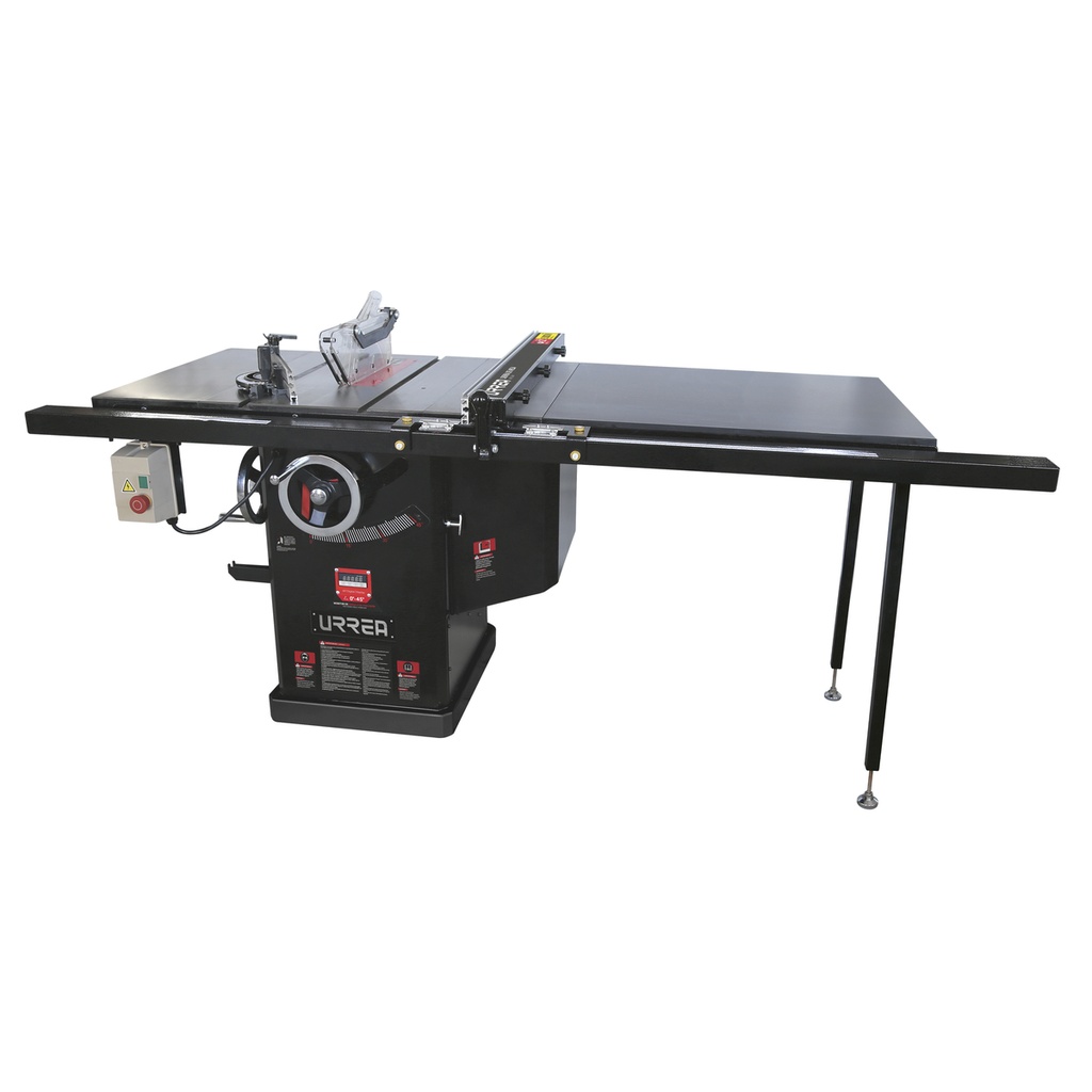 Sierra de mesa con ducto de salida para polvo 12", 4 HP, 3000 W, 220 V, 3580 RPM Urrea