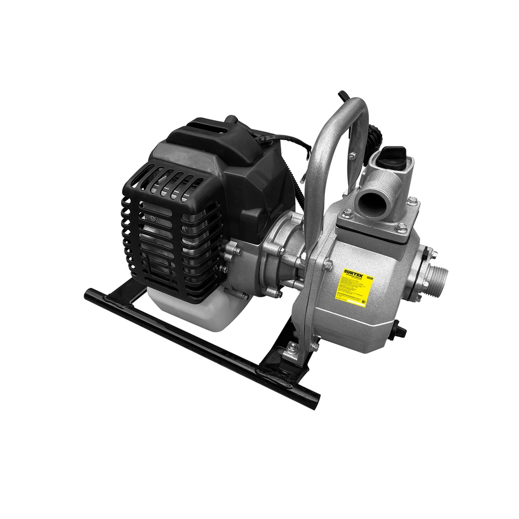Motobomba a gasolina con diámetro de succión y descarga de 1x1", 1.5 HP Surtek