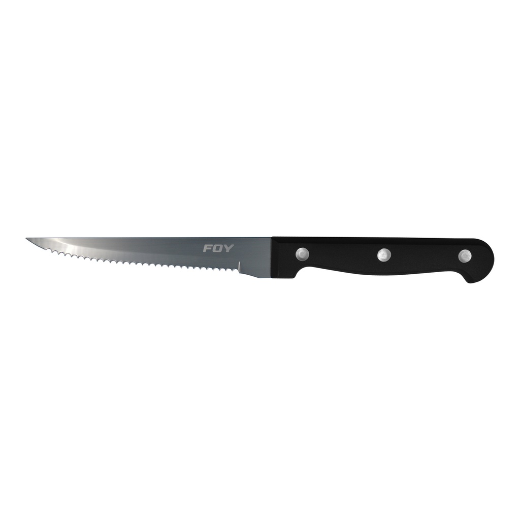 Cuchillo de acero inoxidable para asado con mango de plástico de 5" Foy