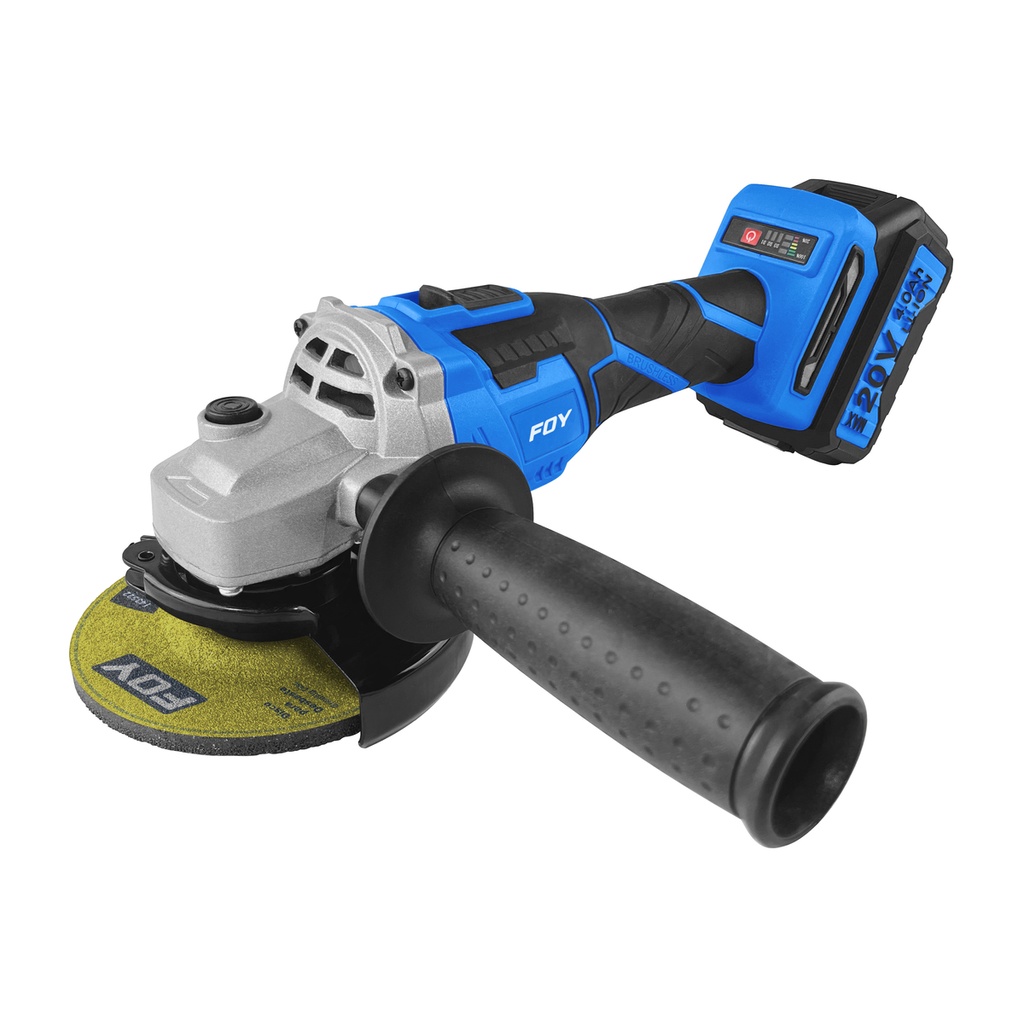 Esmeriladora angular a batería Litio-ion 4-1/2" 20 V, 8000 RPM Foy