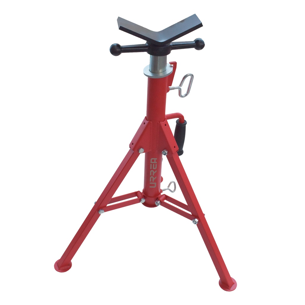 Soporte para tubo con cabezal en V ajustable de 24" a 42" Urrea