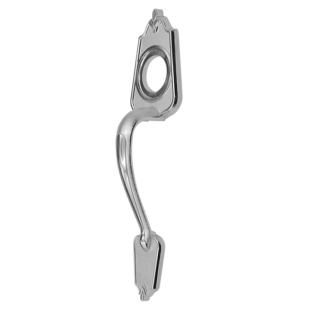 Jaladera para cerradura de sobreponer, cromo satinado, en caja Lock