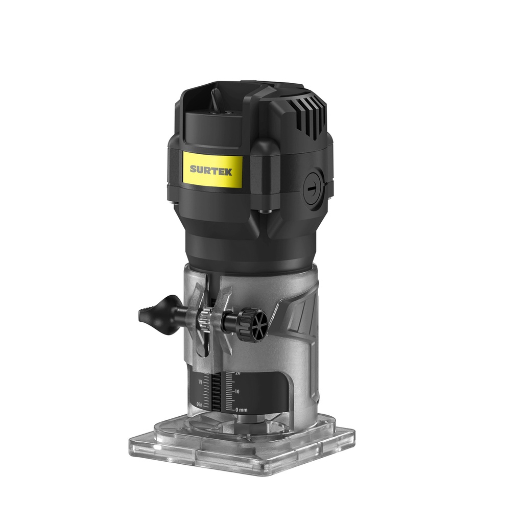 Router 1/4" 550 W 120 V, 30000 RPM, compacto Surtek