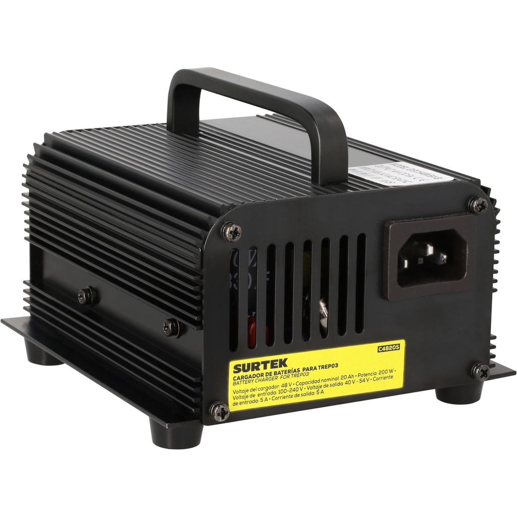 Cargador de baterías 48 V 20 Ah para TREP03 Surtek
