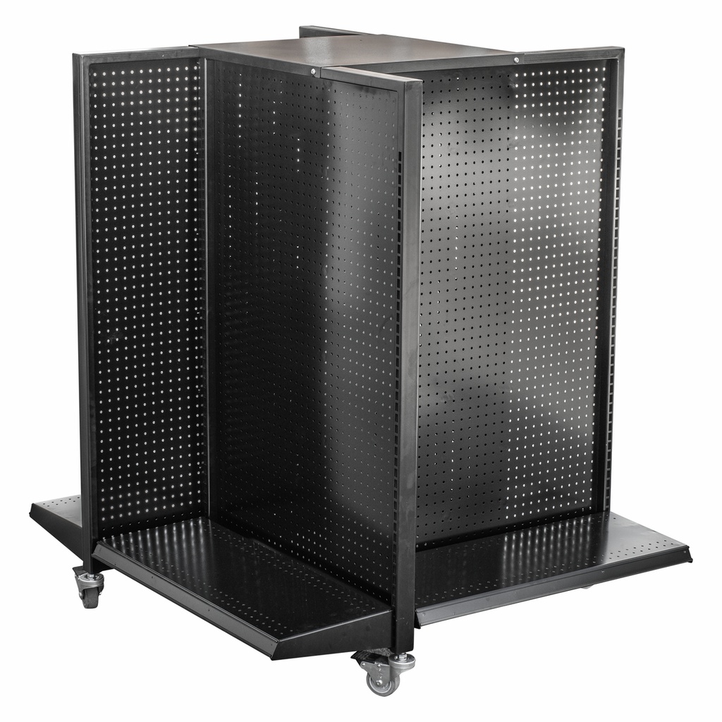 Góndola modular panel metálico 124 x 124 x 142 cm Urrea