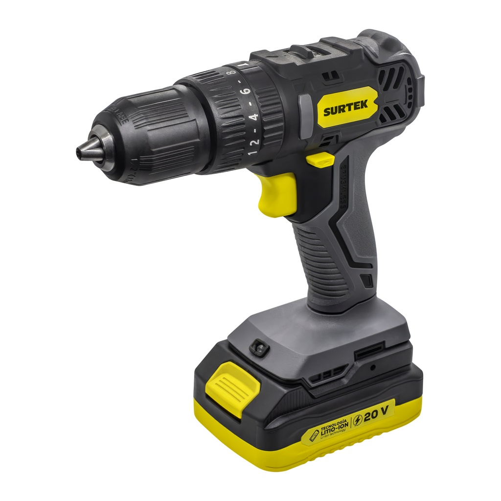 Rotomartillo de impacto 1/2" a batería Litio-ion 20 V, 38 Nm Surtek